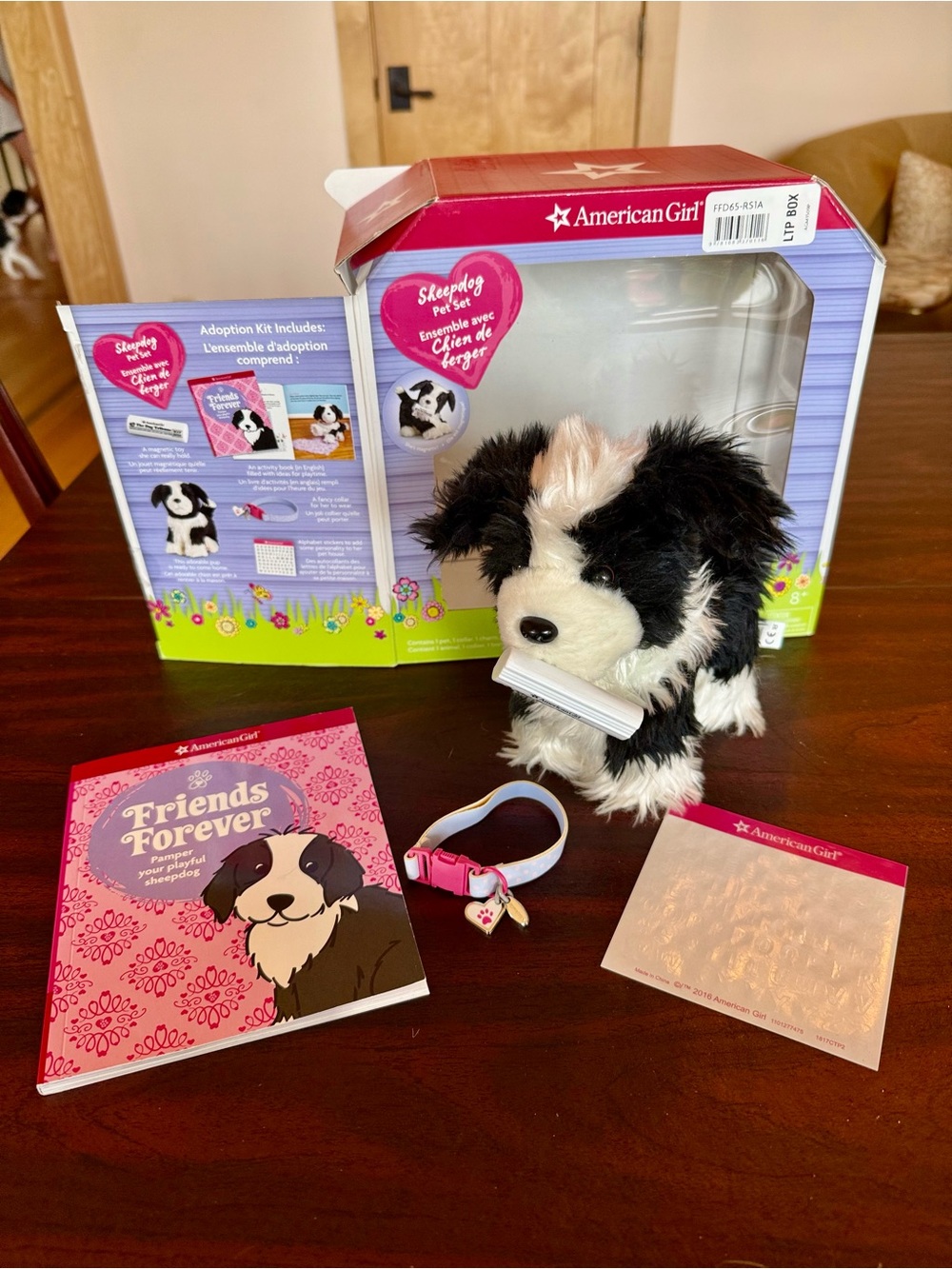 American Girl Sheepdog Pet Set